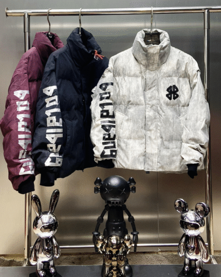 Graphic Puffer Jackets (Multi-Color)