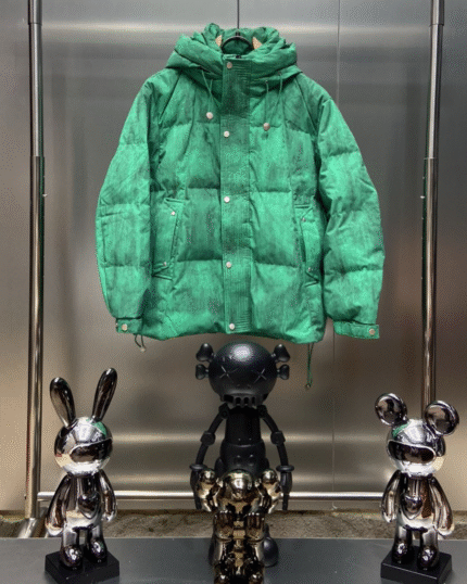 Vintage Green Puffer Jacket